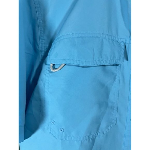 Realtree Fishing - Men's Blue Vented Fishing Shirt - Size M - Picture 3 of 7